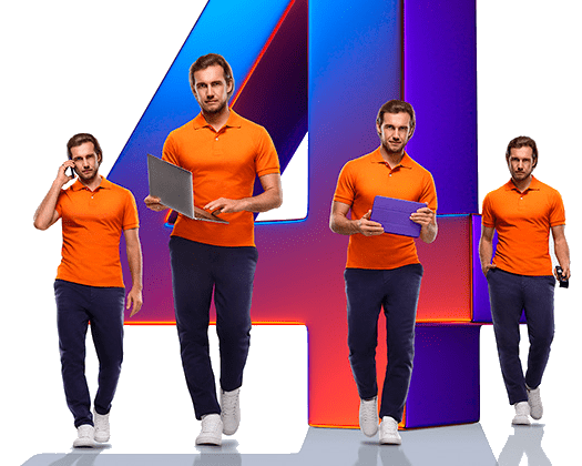 Великолепная четверка Ростелеком в деревня Брусенцово (Орловская область)